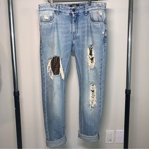 Fendi logo jeans unisex